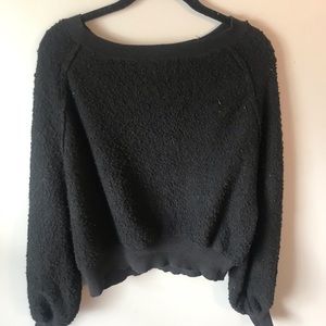 🎀Crop Sherpa sweater